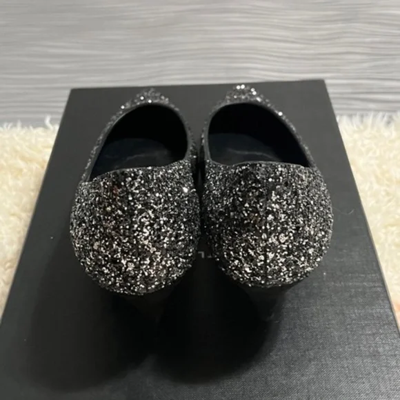New Authentic SAINT LAURENT Glitter Pump - Picture 8 of 12